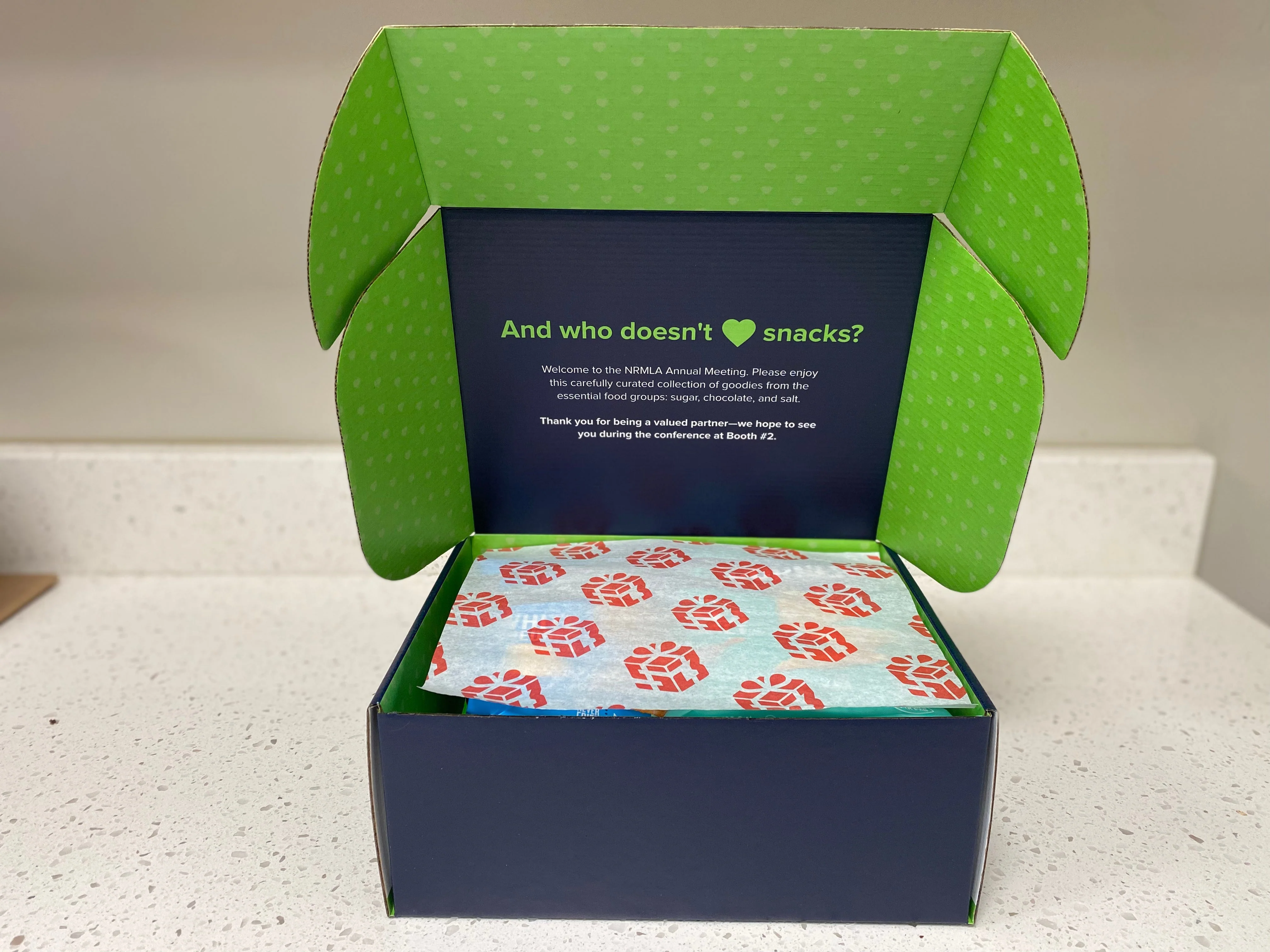 Custom Designed Box Packaging - Add On | SnackBOX Care Packages (Over 300 QTY) (INSIDE & OUTSIDE) - Image 2