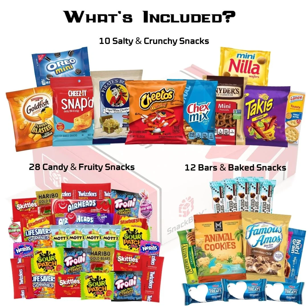 Flavor Fusion Variety Snack Box Care Package (50 Snacks) - Image 2
