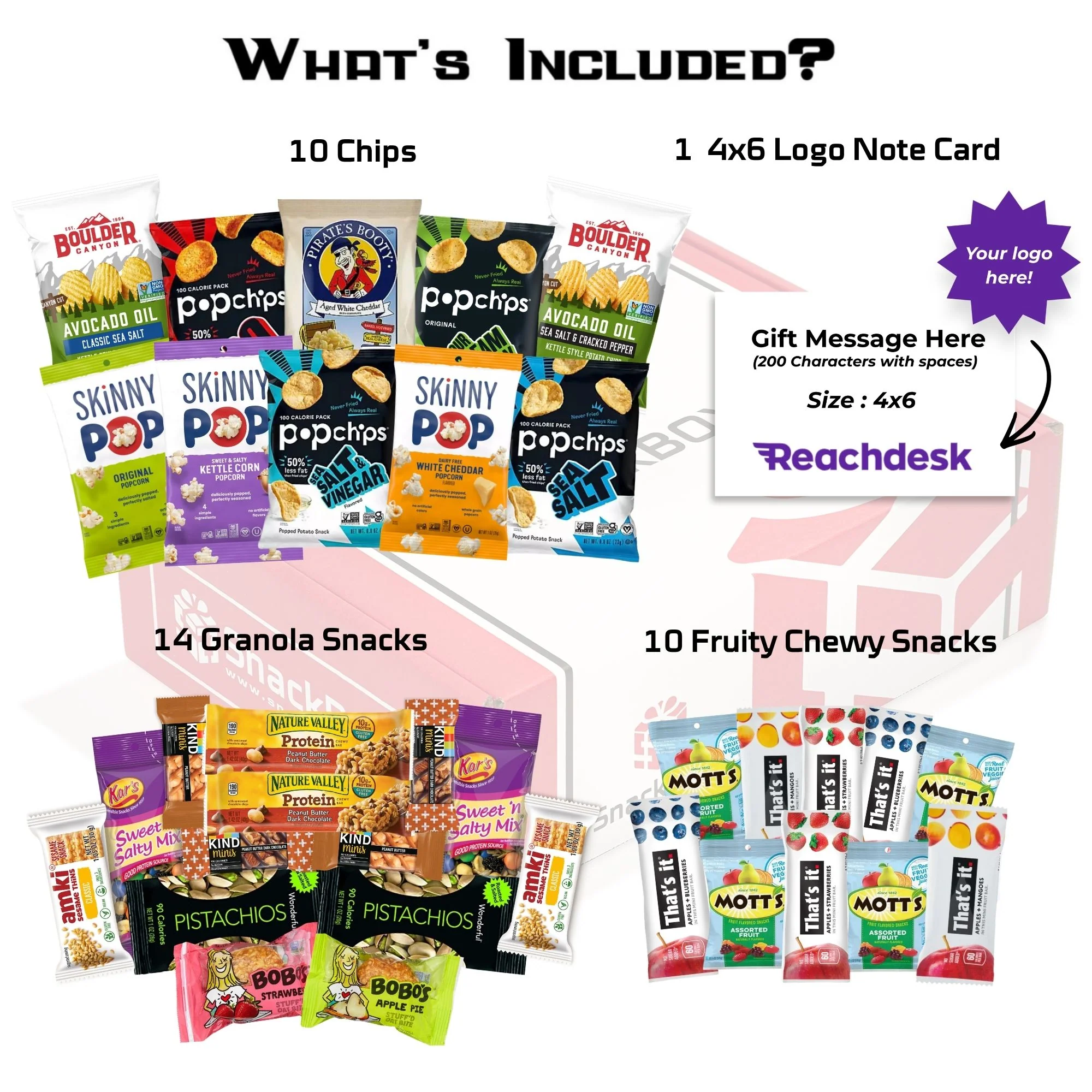 Gluten Free Care Package (34 Snacks) + Logo Note Card - Image 2