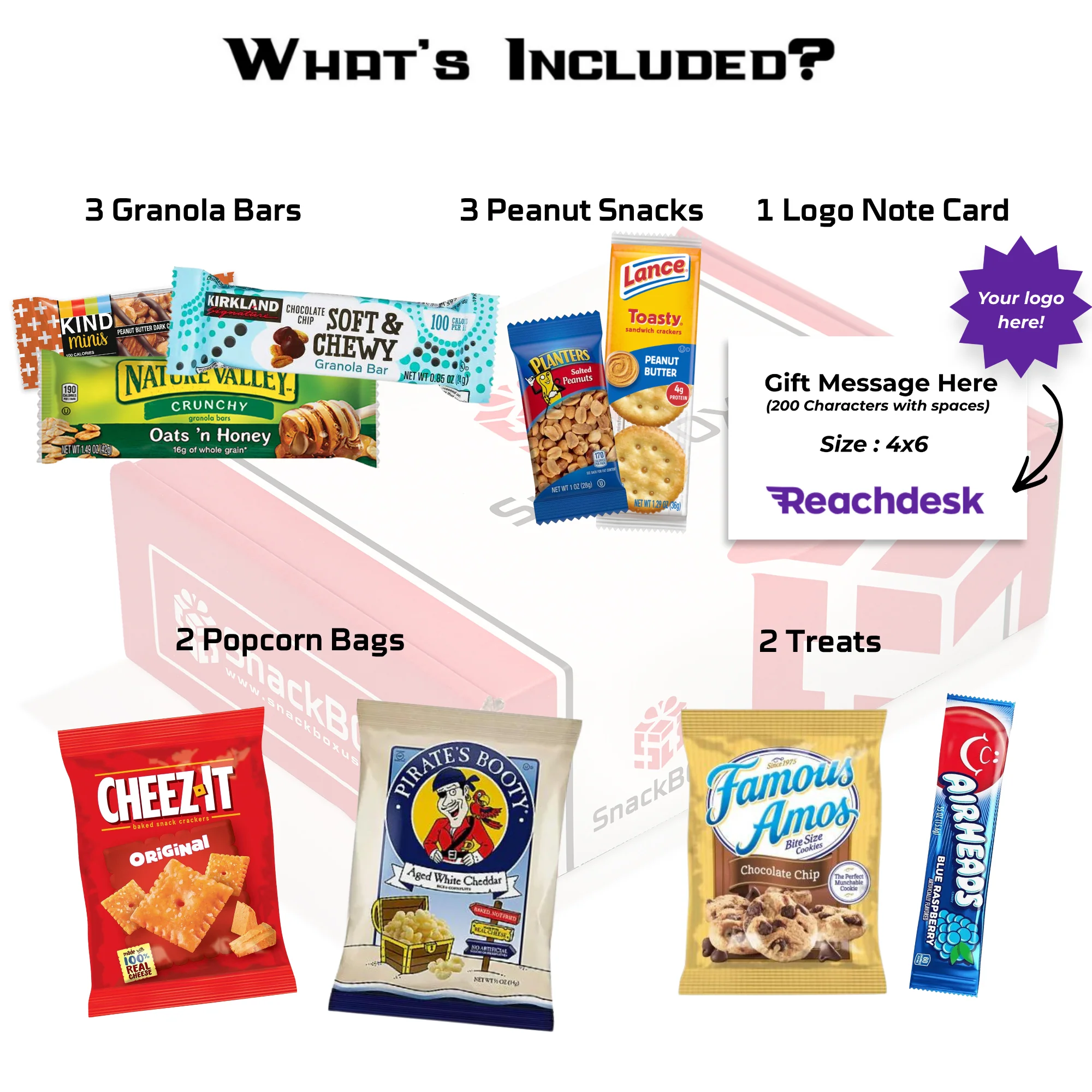 Kosher Care Package (9 Snacks) + Logo Note Card - Image 2