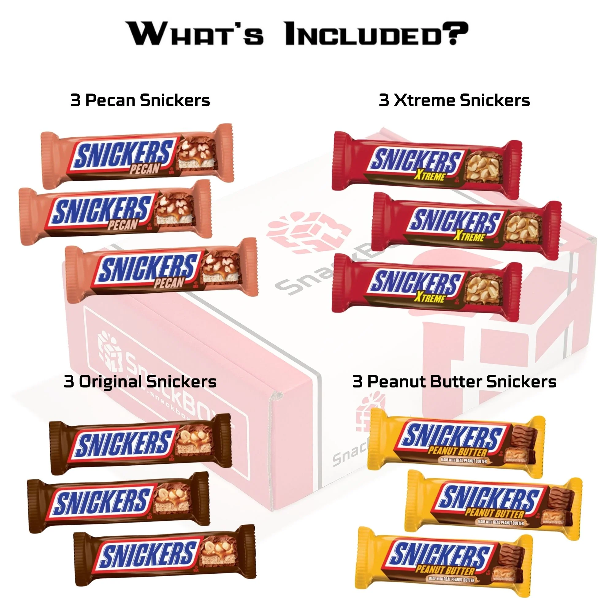 *NEW* Snickers Bar Variety Box (12 Snacks) - Image 2