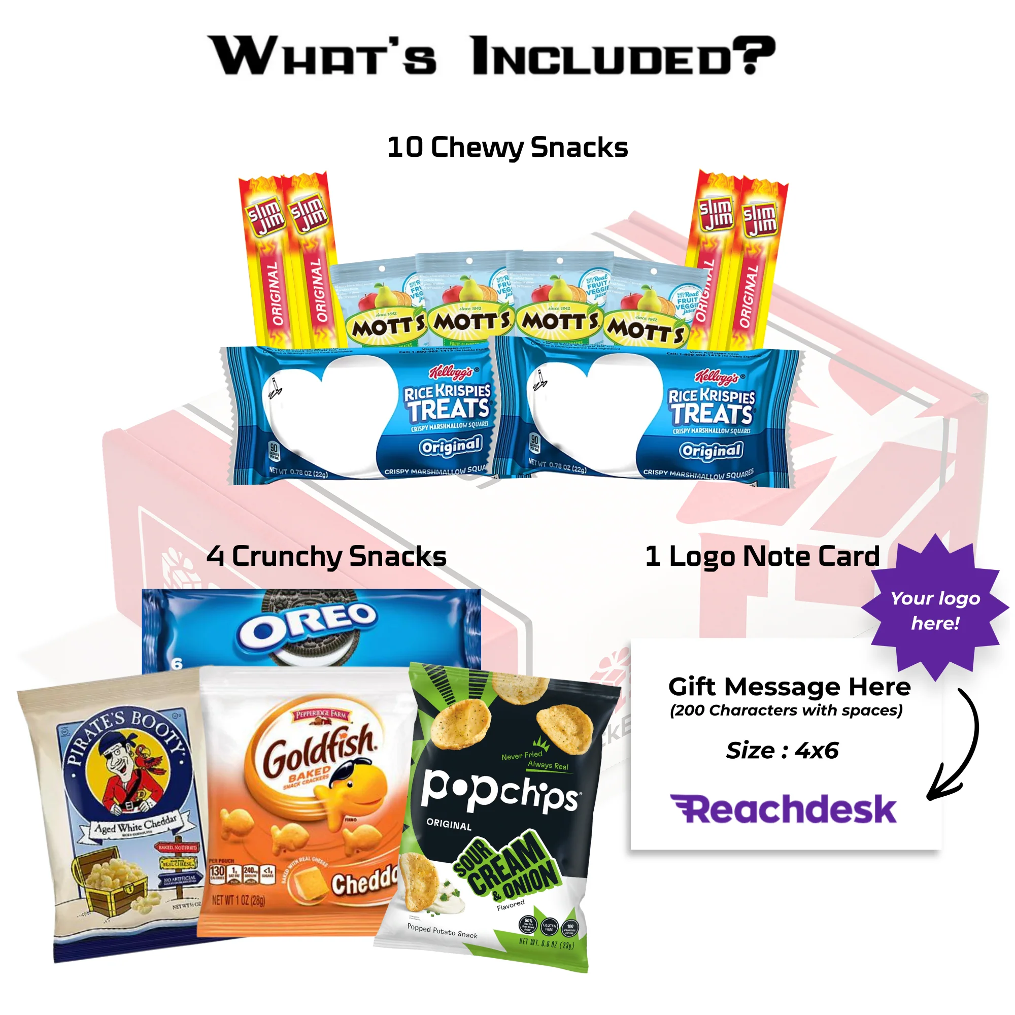 *Nut Sensitive* Snack Assortment Care Package (14 Snacks) + Logo Note Card - Image 2
