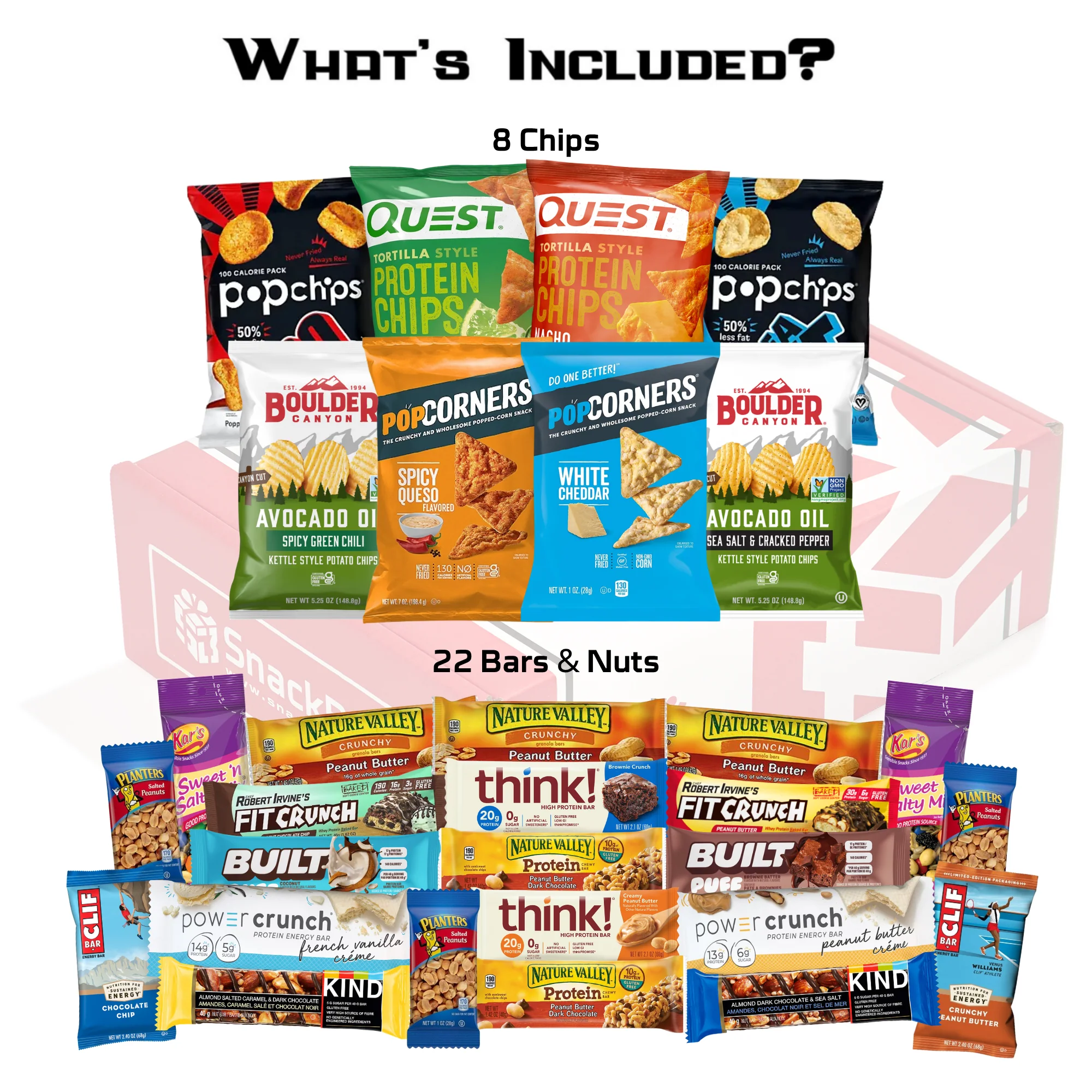 (NEW) Protein Chips & Bars Variety Care Package (30 Snacks) - Image 2