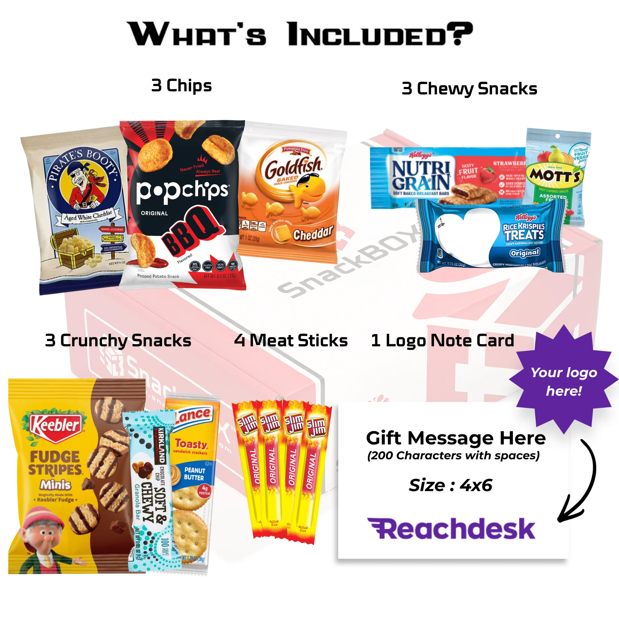 Sweet and Salty SnackBOX Care Package (13 Snacks) + Logo Note Card (Copy) - Image 2
